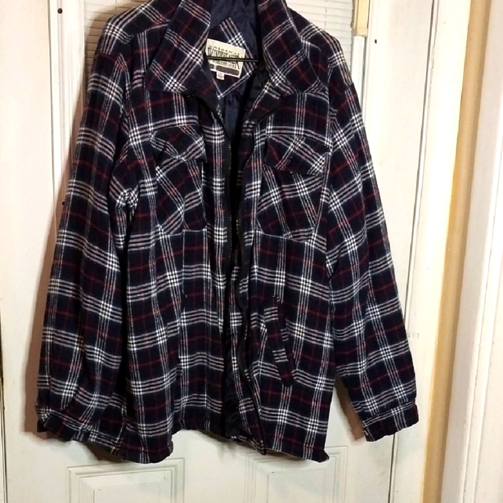 Men's Plaid Puffer Jacket